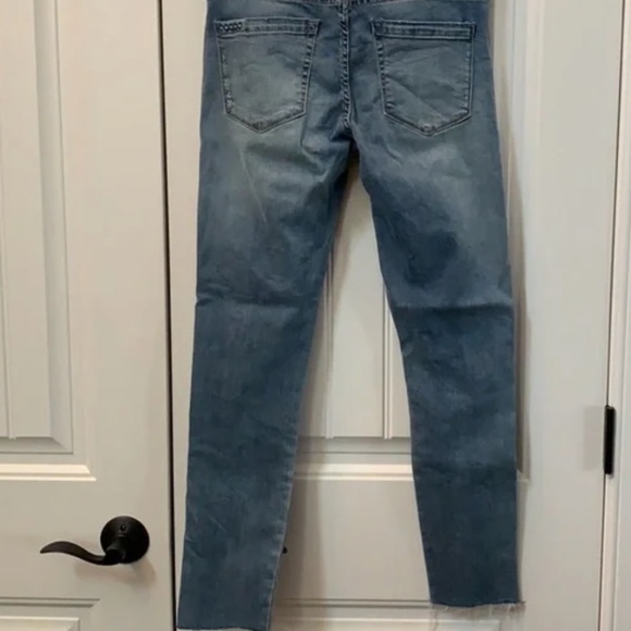 BLANK NYC Side Stripe Tuxedo Skinny Classic Raw Hem Jean 27 - Picture 9 of 10